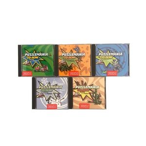Lot of 5 Puzzlemania CD-ROM Club Highlights for Children Games Education